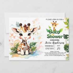 Invitation Baby shower Adventure Little Safari Explorers