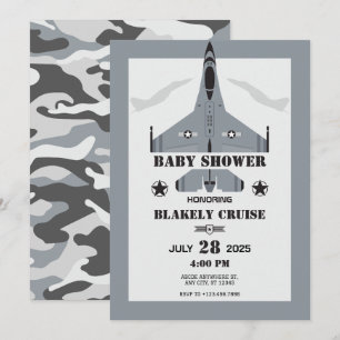 Invitation Baby shower aérien