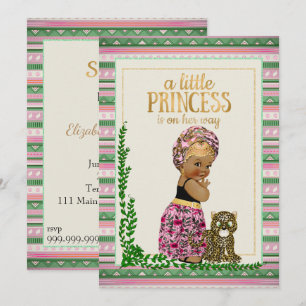 Invitation Baby shower Africain