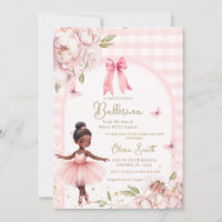 Baby shower africain Ballerina En vichy Arch