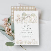 Baby shower agricole beige minimal