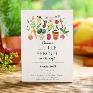 Invitation Baby shower agricole de Little Sprout