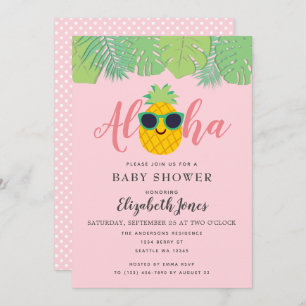 Invitation Baby shower Aloha