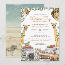 Baby shower animalier sauvage Drive-By