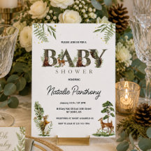 Baby Shower Animaux de la Forêt