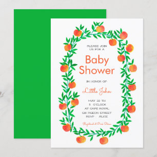 Invitation baby shower Aquarelle Robin Hood