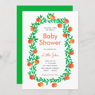 Invitation baby shower | Aquarelle Robin Hood