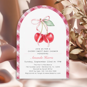 Invitation Baby shower Arche Sucrée Cherry