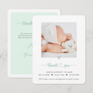 Invitation Baby shower ArtsApp Merci+Faire-part de naissance