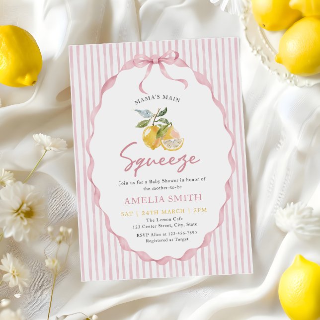 Invitation Baby-Shower au citron de Mama's main Squeeze (Créateur téléchargé)
