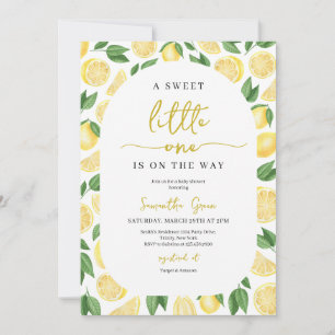 Invitation Baby Shower au Citron Genre Neutre