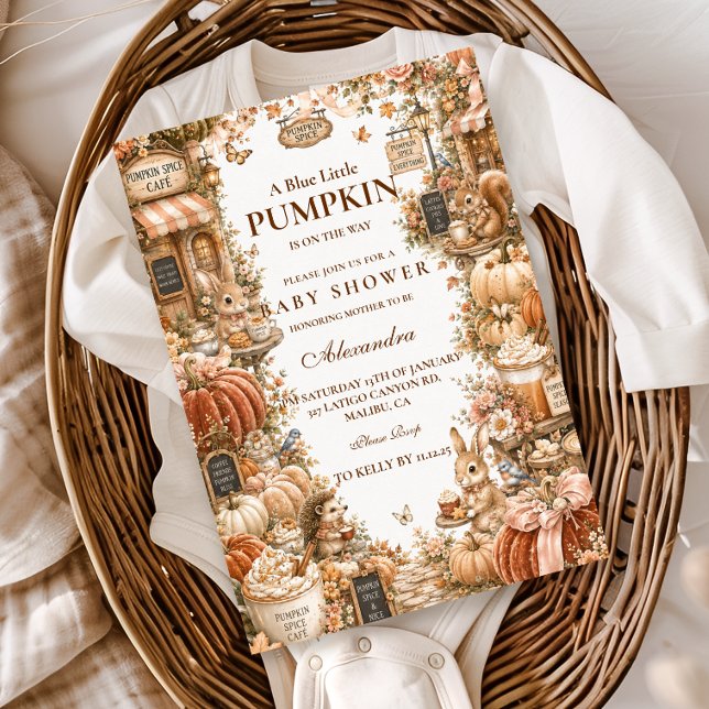 Invitation Baby Shower au Cozy Pumpkin Spice (Créateur téléchargé)