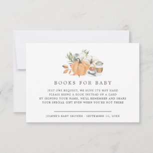 Invitation Baby Shower Automnal Café   Livres Pour Bébé