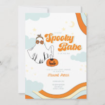Baby shower Automne Retro Ghost Baby shower Super