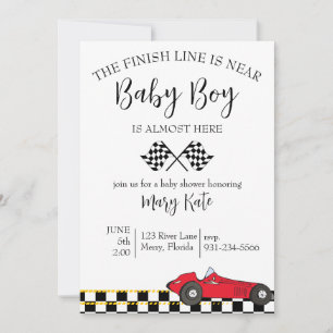 Invitation Baby shower automobile