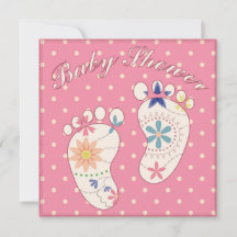 Baby shower aux pieds roses