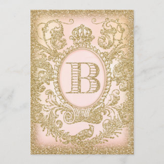 Invitation baby shower "B"
