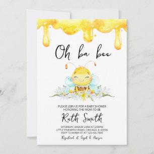 Invitation Baby shower BaBee