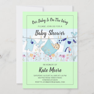 Invitation Baby shower Baby Bundle