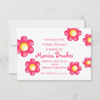 Invitation baby shower | Baby Flowers II |w