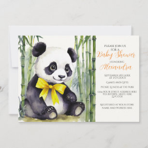 Invitation Baby shower Baby Panda