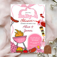 Baby Shower Backyard BabyQ Ruban Rose