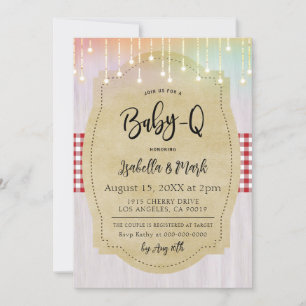 Invitation Baby shower barbecue Baby-Q