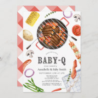 Baby shower barbecue coloré Baby-Q