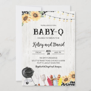 Invitation Baby shower BBQ