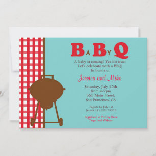 Invitation Baby shower BBQ