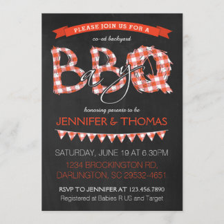 Invitation Baby shower BBQ