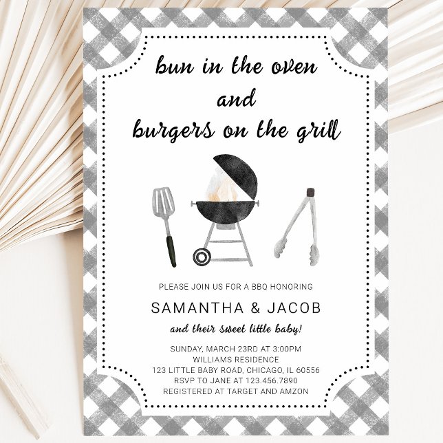 Invitation Baby Shower BBQ (Créateur téléchargé)
