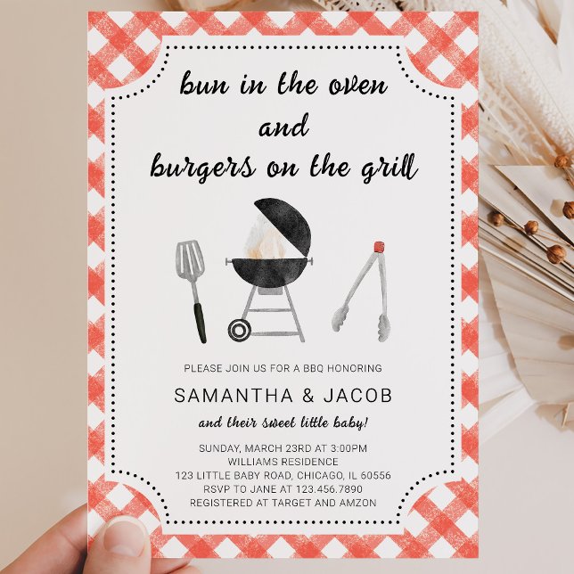 Invitation Baby Shower BBQ (Créateur téléchargé)