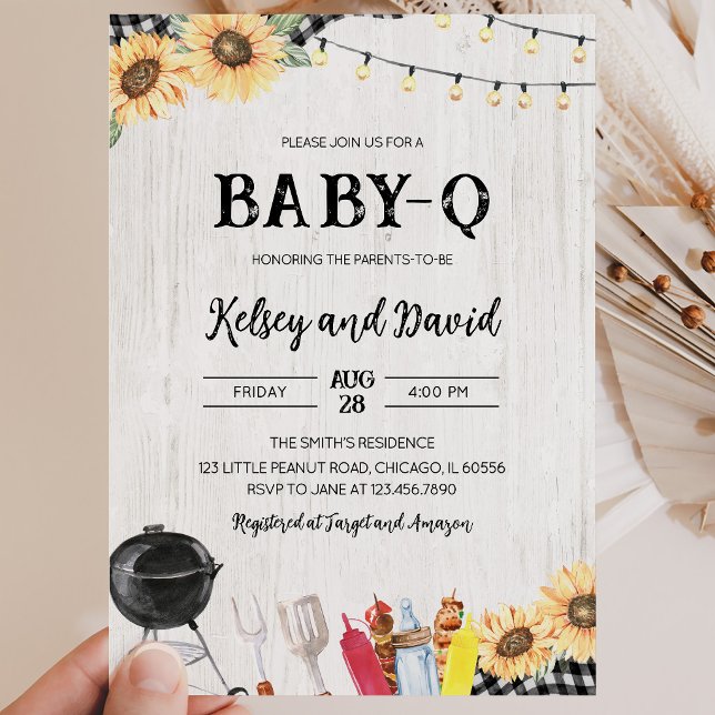 Invitation Baby Shower BBQ (Créateur téléchargé)