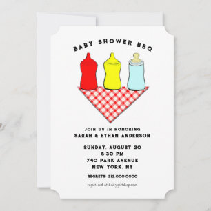 Invitation Baby Shower BBQ Créatif
