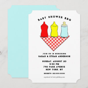 Invitation Baby Shower BBQ Créatif