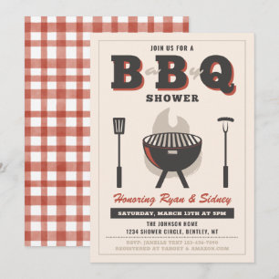 Invitation Baby shower BBQ   Invitations Q pour bé