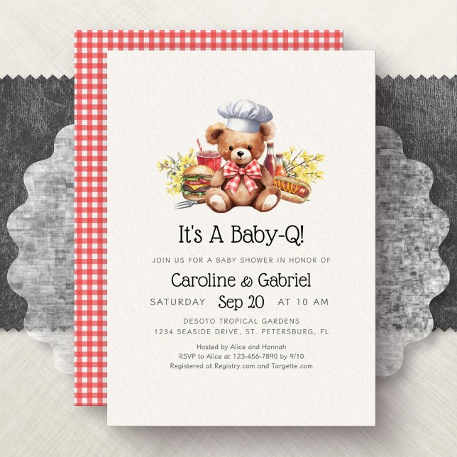 Invitation Baby Shower BBQ pour couples (Créateur téléchargé)
