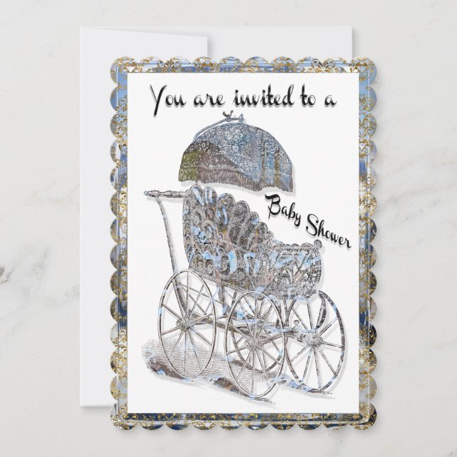 Invitation Baby shower bébé (Devant)