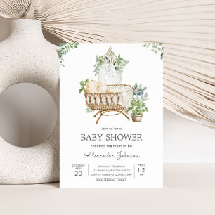 Invitation Baby shower bébé Boho