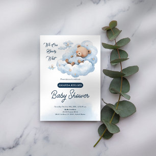 Invitation Baby shower bébé mignon