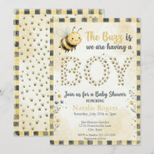 Baby Shower Bee Buzz Boy