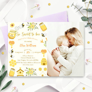 Invitation Baby shower Bee tellement doux à être photo