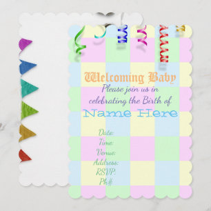 Invitation baby shower Bienvenue Personnalisez Destiny Destin