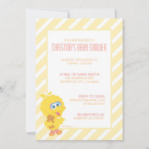 Invitation Baby shower Big Bird