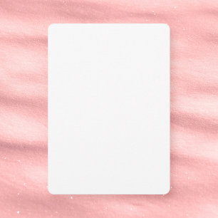 Invitation Baby shower blanc blanc demi-brillant de 5 po x 7 