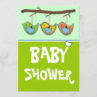 Invitation Baby shower - Bleu-Invitation