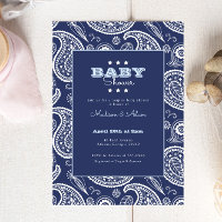 Baby shower Blue American Bandana