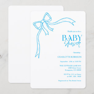 Invitation Baby Shower Bohème Arc