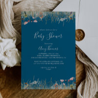 Baby Shower Bohème Féerique aux Fleurs Sauvages Na